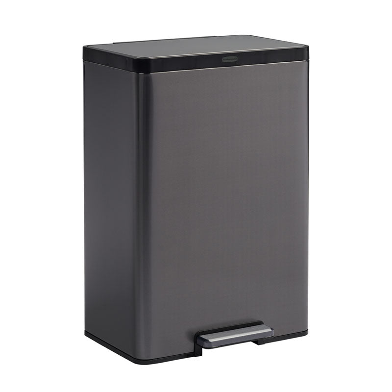 Rubbermaid Elite Step-On pedaalemmer 39 liter metallic grafiet