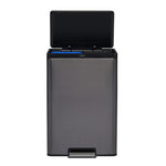 Rubbermaid Elite Step-On pedaalemmer 39 liter metallic grafiet