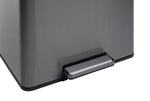 Rubbermaid Elite Step-On pedaalemmer 39 liter metallic grafiet