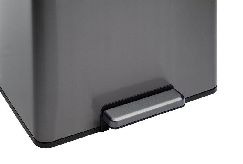 Rubbermaid Elite Step-On pedaalemmer 39 liter metallic grafiet