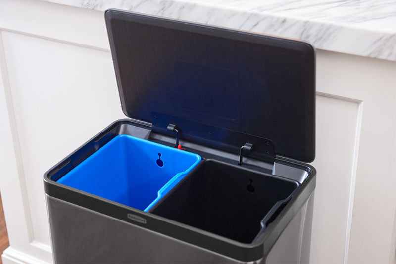 Rubbermaid Elite Step-On pedaalemmer 39 liter metallic grafiet