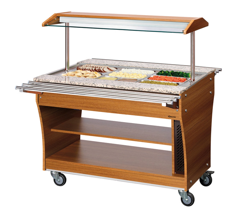 Buffet trolley, warm, 3x 1/1GN