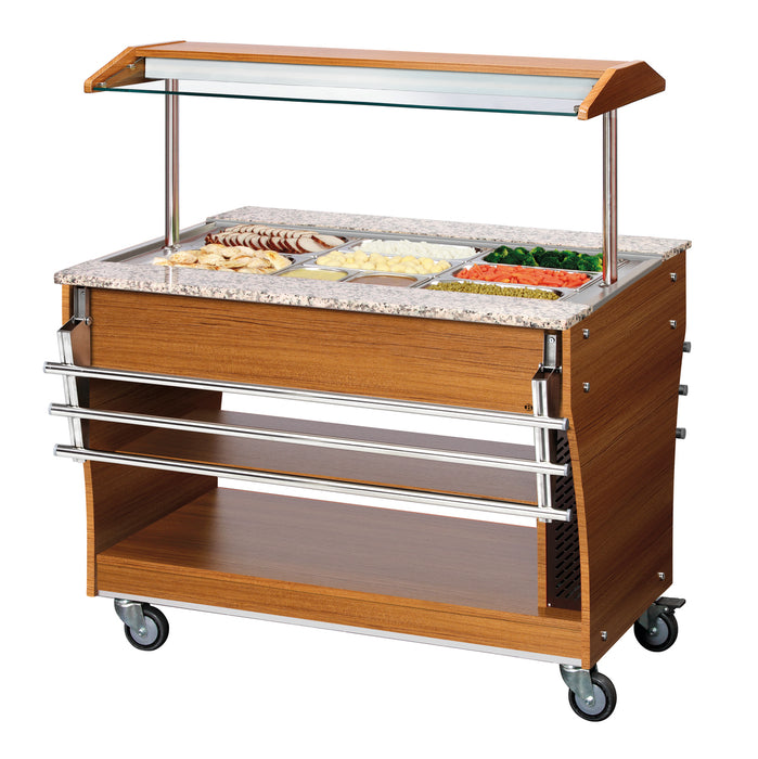 Buffet trolley, warm, 3x 1/1GN