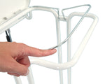 Saekko Boy afvalzakhouder met deksel 40 liter wit