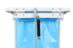 Saekko Boy afvalzakhouder met deksel 40 liter wit