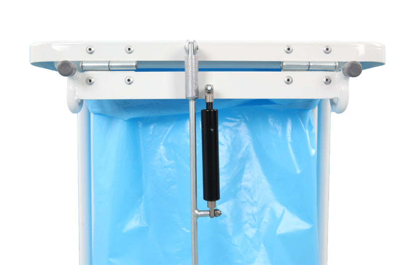 Saekko Boy afvalzakhouder met deksel 40 liter wit