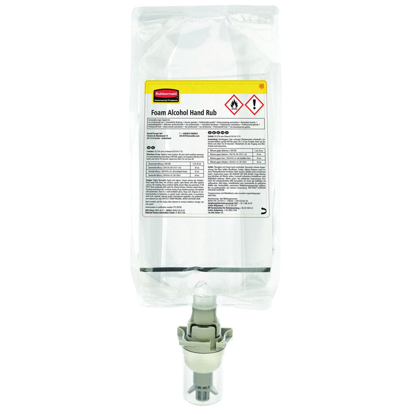 Rubbermaid AutoFoam Alcohol Plus handreiniger 70% alcohol navulling 4 x 1000 ml