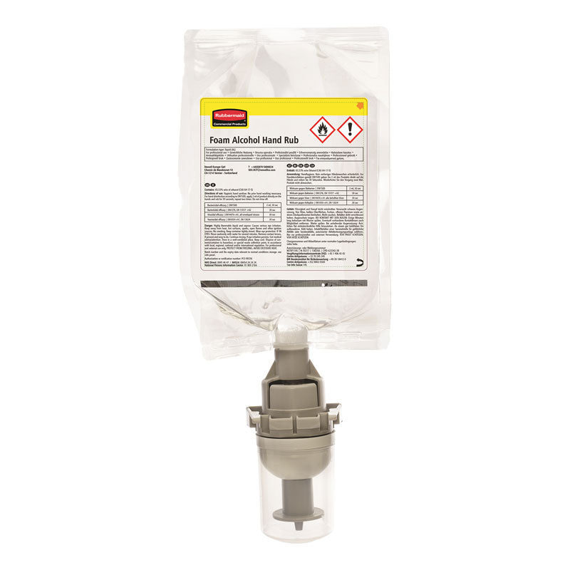 Rubbermaid AutoFoam Alcohol Plus handreiniger navulling 5 x 500 ml