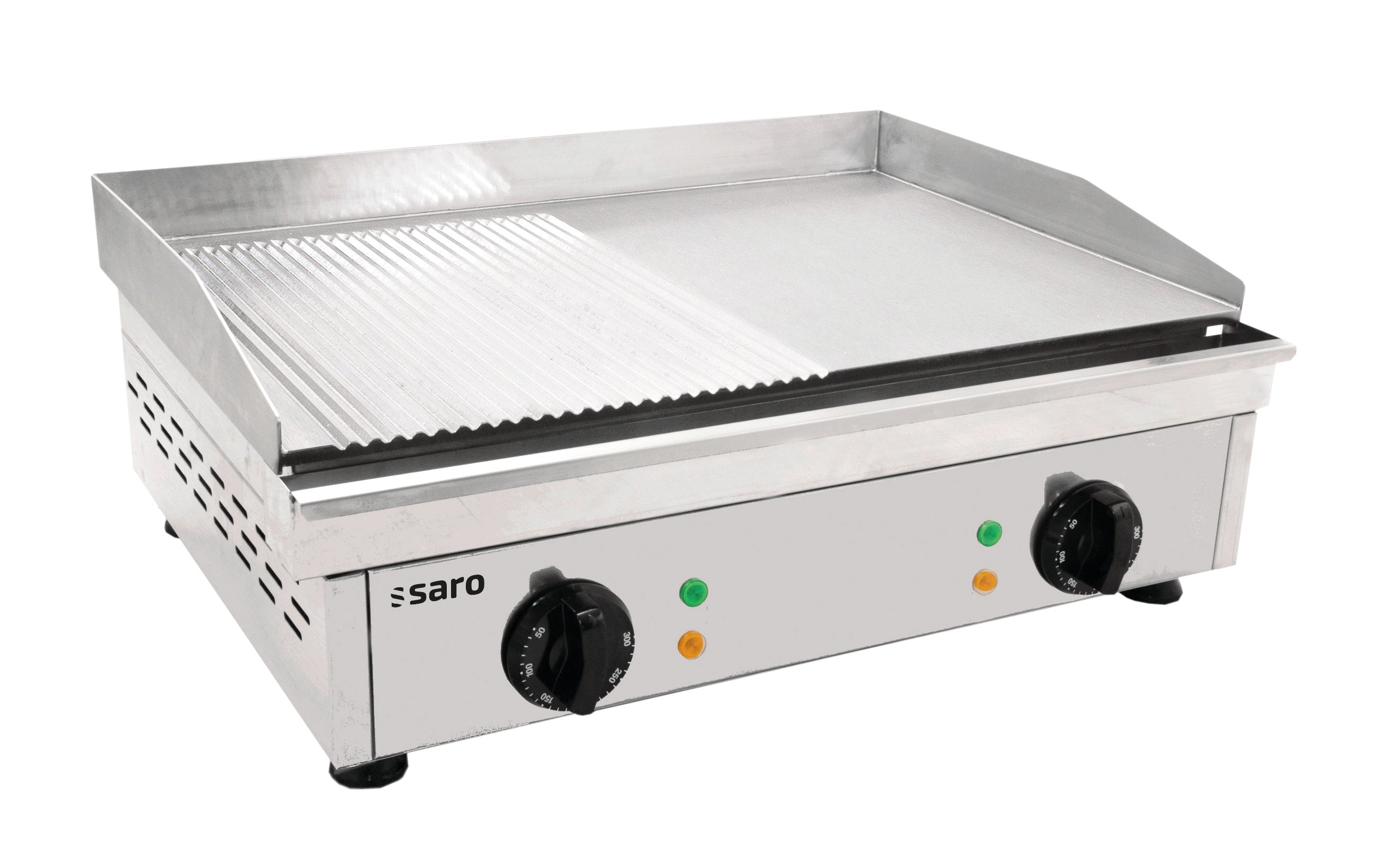 SARO Electrische grillplaat (gegroefd+glad) model FRY TOP GM 610 M