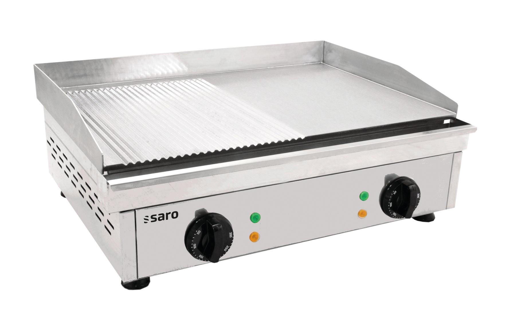 SARO Electrische grillplaat (gegroefd+glad) model FRY TOP GM 610 M