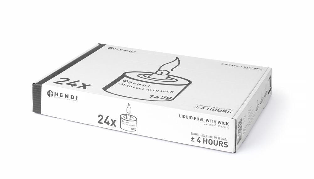 Vloeibare brandstof met lont, brandduur ± 4 uur, 6 stuks