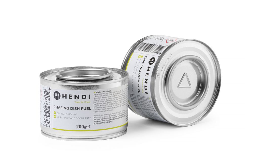Chafing dish fuel paste tin