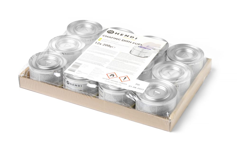 Chafing dish fuel paste tin