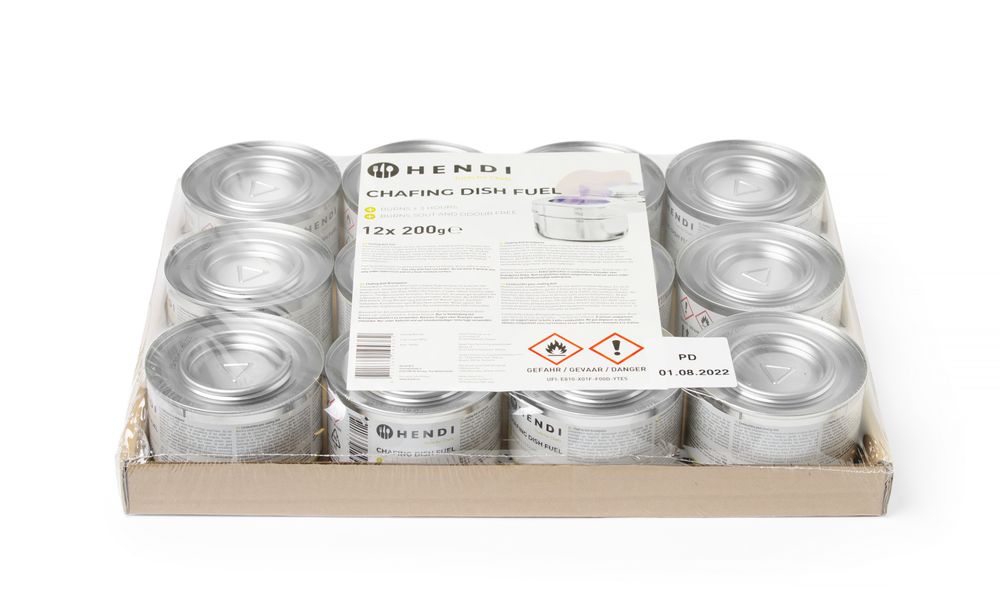 Chafing dish fuel paste tin