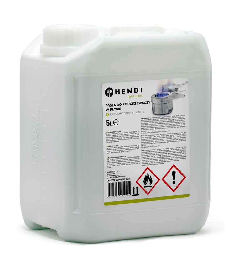 Chafing dish brandpasta jerrycan