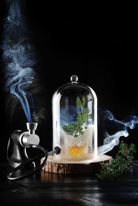 Glass dome with ventilation opening