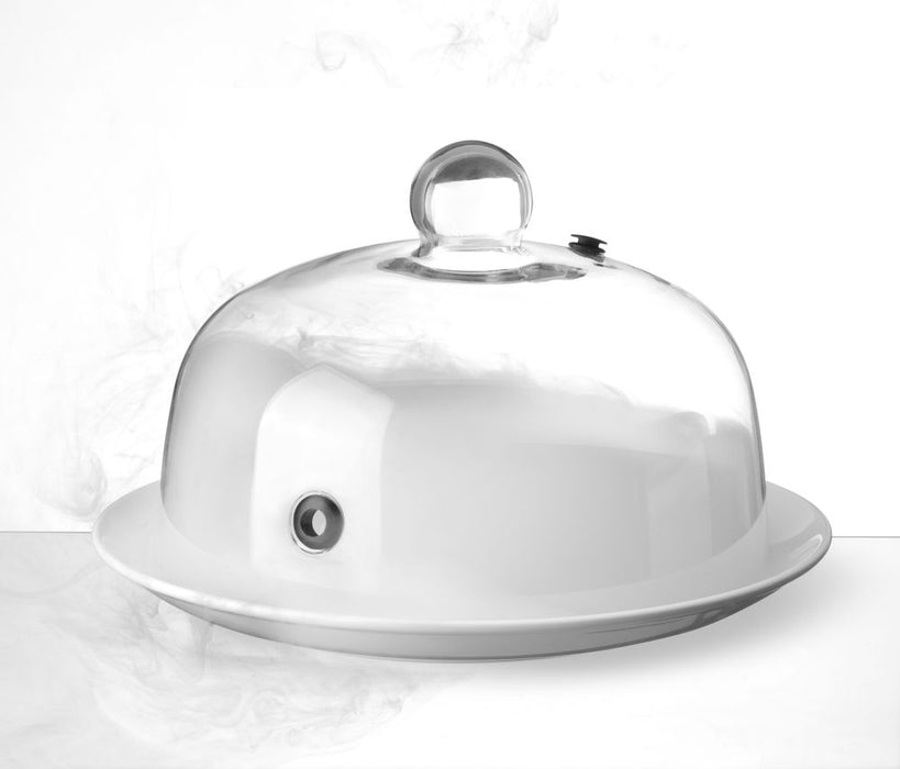 Glass dome with ventilation opening