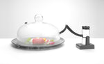 Glazen stolp met ventilatieopening