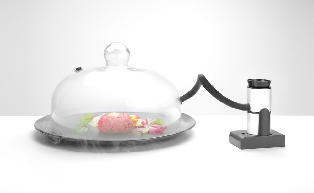 Glass dome with ventilation opening