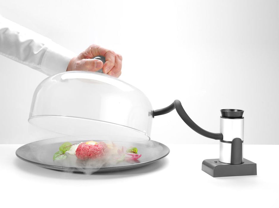 Glazen stolp met ventilatieopening