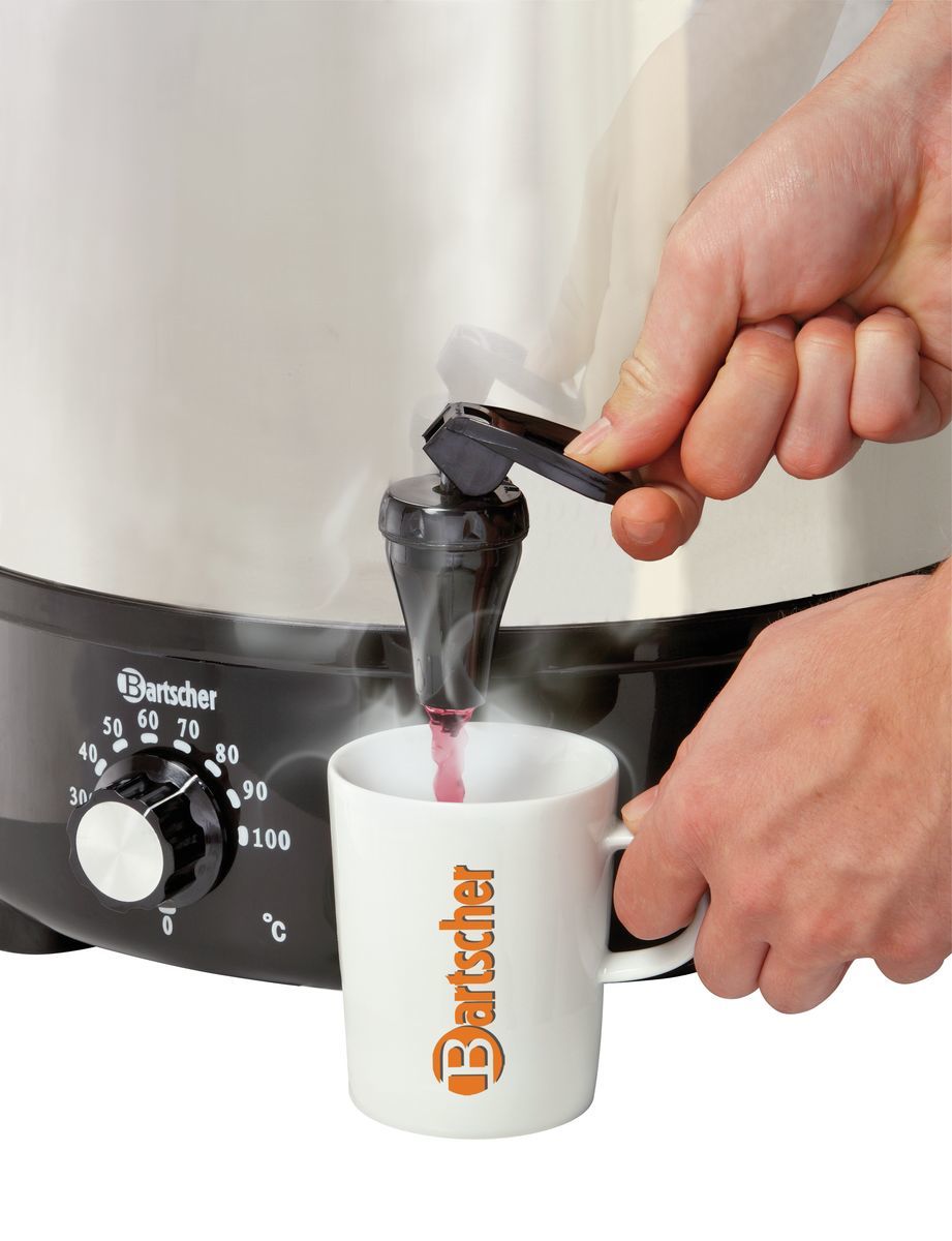 Glühweinpan, heetwaterpan 30L, CNS