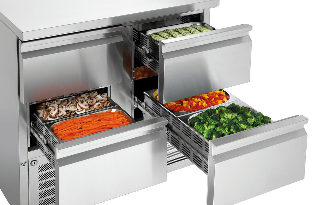 Mini refrigerated workbench 900S4