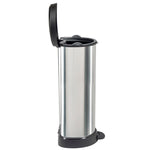 Curver Decobin pedaalemmer 40 liter zilver/zwart