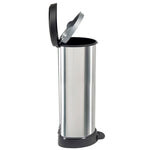 Curver Decobin pedaalemmer 40 liter zilver/zwart