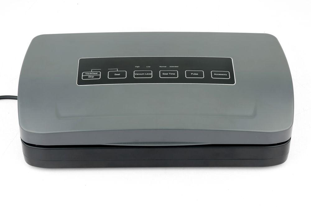 Vacuüm verpakkingsmachine voor zakken op rol.