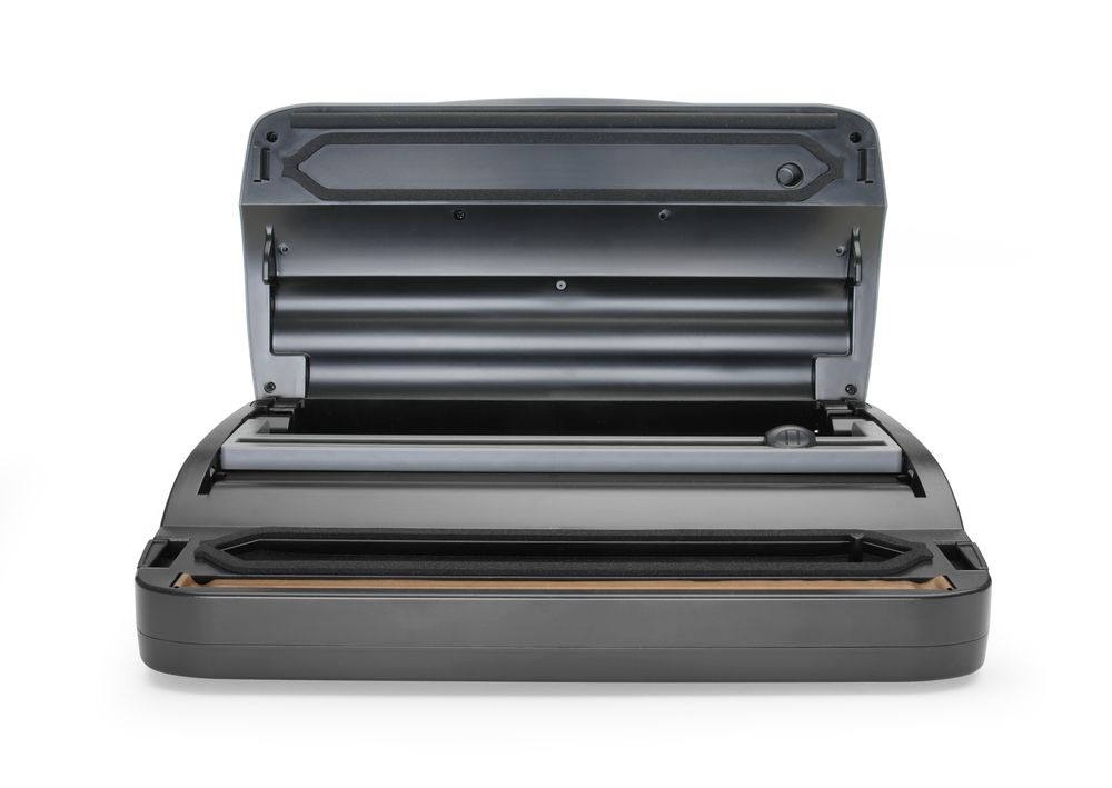 Vacuüm verpakkingsmachine voor zakken op rol.