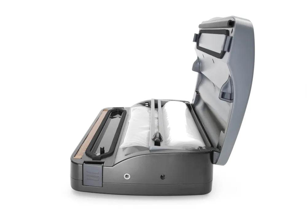 Vacuüm verpakkingsmachine voor zakken op rol.