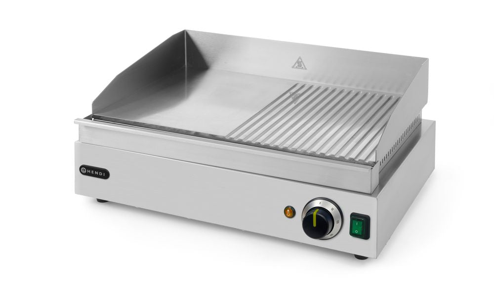 Bakplaat half geribbeld