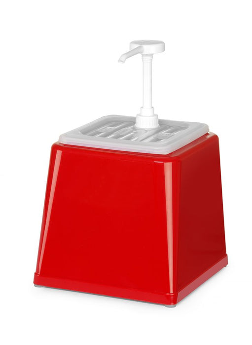 Sauce dispenser with pump