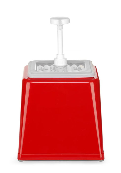 Sauce dispenser with pump