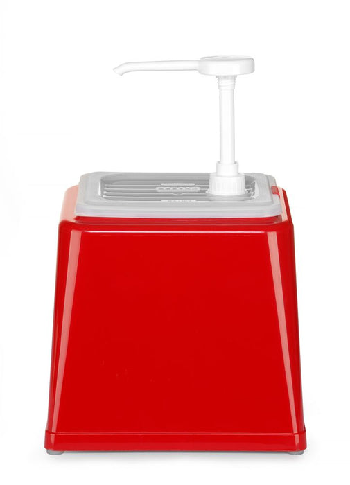 Sauce dispenser with pump