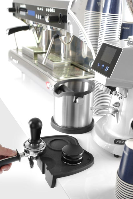 Koffie tamper met veer