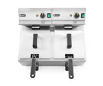 Friteuse Profi Line met aftapkraan - 2 x 8 l