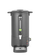Verwarmde Drankendispenser | UNIQ (Design by Bronwasser) | Zwart | 16L | 30°C/100°C | 1.65kW (230V) | Enkelwandig | Lekbak | 357x380x502(h)mm