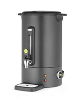Verwarmde Drankendispenser | UNIQ (Design by Bronwasser) | Zwart | 16L | 30°C/100°C | 1.65kW (230V) | Enkelwandig | Lekbak | 357x380x502(h)mm