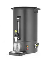 Verwarmde Drankendispenser | UNIQ (Design by Bronwasser) | Zwart | 16L | 30°C/100°C | 1.65kW (230V) | Enkelwandig | Lekbak | 357x380x502(h)mm