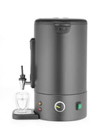 Verwarmde Drankendispenser | UNIQ (Design by Bronwasser) | Zwart | 16L | 30°C/100°C | 1.65kW (230V) | Enkelwandig | Lekbak | 357x380x502(h)mm