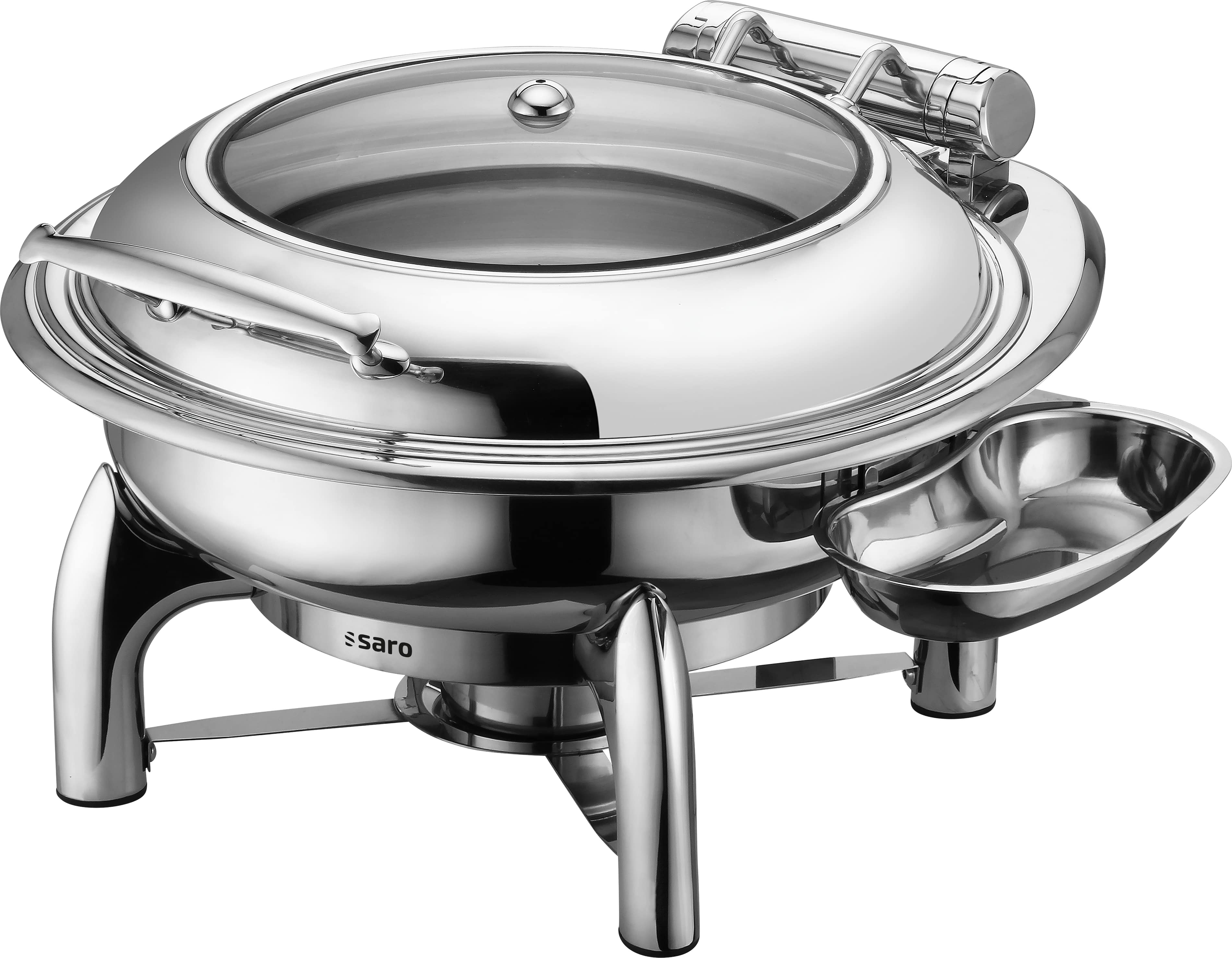 SARO Chafing Dish, rond, bakje geschikt voor inductie, model JESSIE