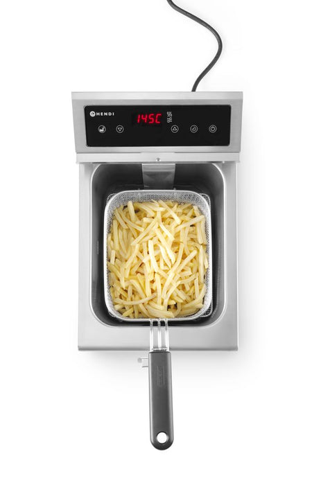 Inductie friteuse met aftapkraan - 8 l
