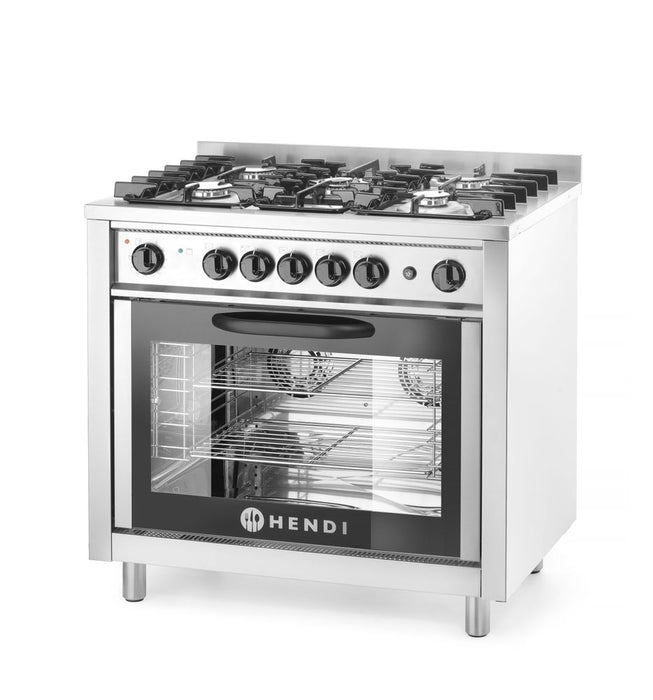 Gasfornuis - 5 pits met elektrische oven