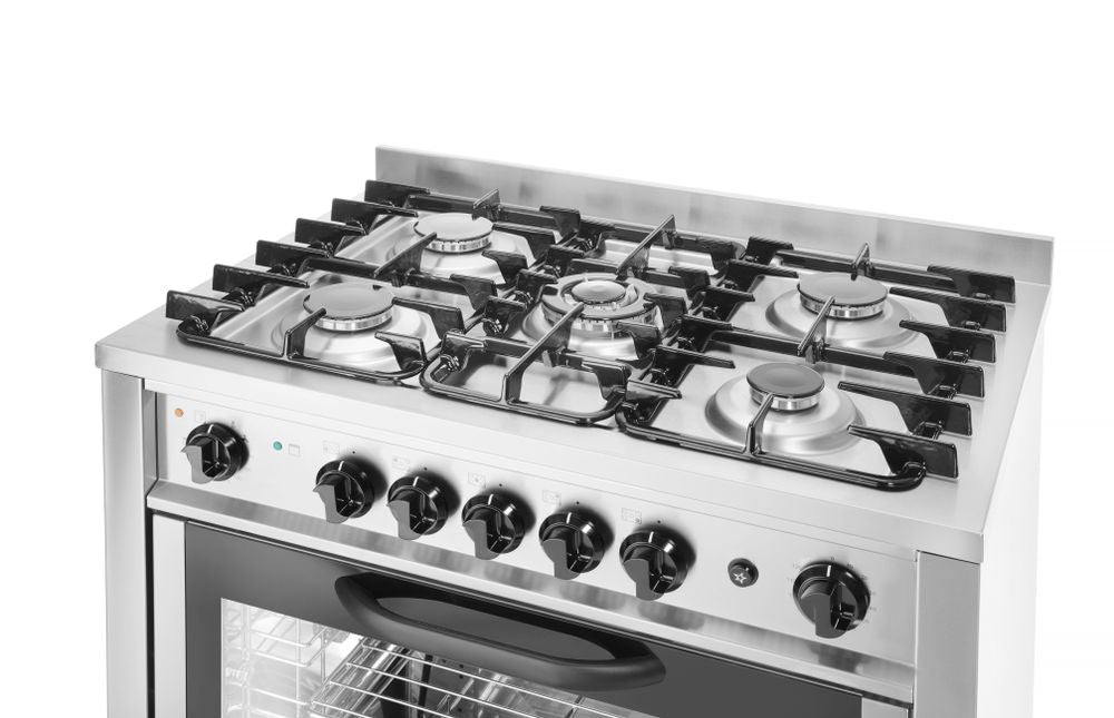 Gasfornuis - 5 pits met elektrische oven