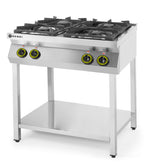 Gasfornuis Kitchen Line 4-pits open standaard