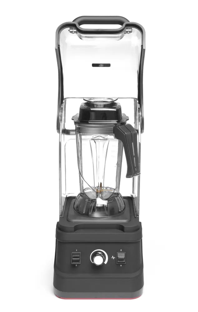 Bar blender met geluiddempende kap