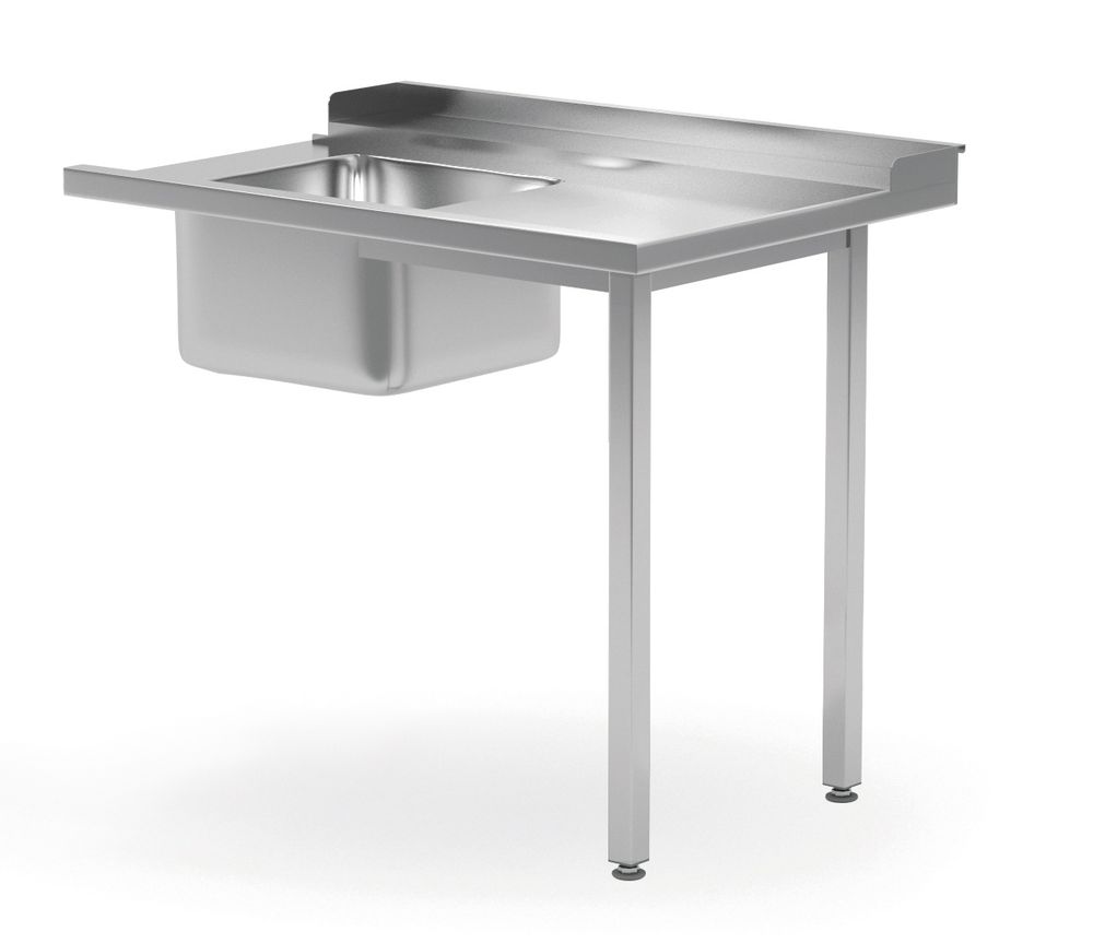 Spoeltafel voor doorschuifvaatwasser