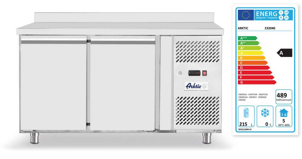 Koelwerkbank met 2 deuren Profi Line 280L