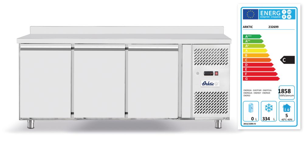 Vrieswerkbank met 3 deuren Profi Line 420L